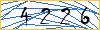 Type the numbers that you see in the picture
